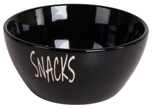 Skål keramikk sort Snacks 13x6cm 300gram Volum:3-4dl