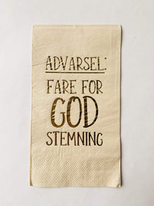 Serviett Fare For God Stemning 33×44 Cm Bambus