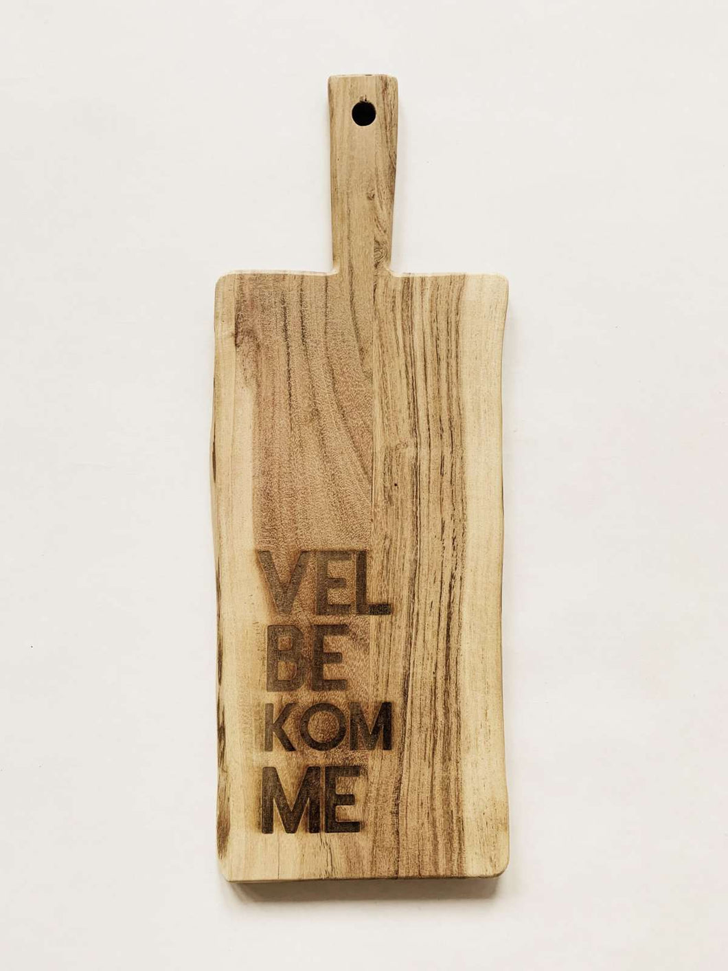 Skjærebrett «vel bekomme» 18×50 cm