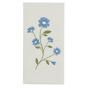 Serviet Flora blå blomster 16 stk pr pakke